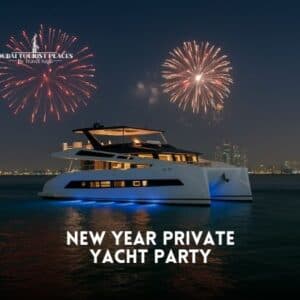 New Year Private Yacht Party Dubai 2026-27 with Atlantis fireworks