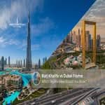 Burj Khalifa and Dubai Frame showcasing Dubai’s iconic skyline.