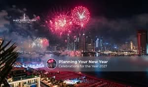 Dubai New Year 2027 fireworks celebration.