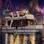 Dubai New Year's Eve yacht parties with fireworks and skyline views.