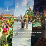 Comparing Motiongate, Legoland, and IMG Worlds for kids of different ages.