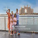 Family enjoying a memorable holiday together at Dubai’s popular attractions.