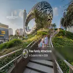 Families enjoying free outdoor attractions and scenic spots across Dubai.
