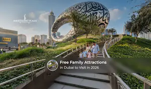 Families enjoying free outdoor attractions and scenic spots across Dubai.